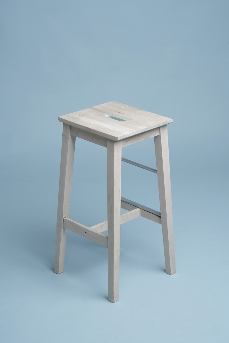 Bazhou Minimalist Metal Frame Wood Dining Chair (KD Flat-Pack)